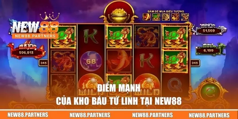 Điểm game của game tứ linh slot tại NEW88